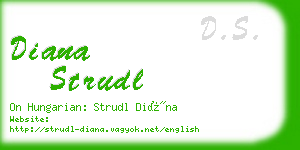 diana strudl business card